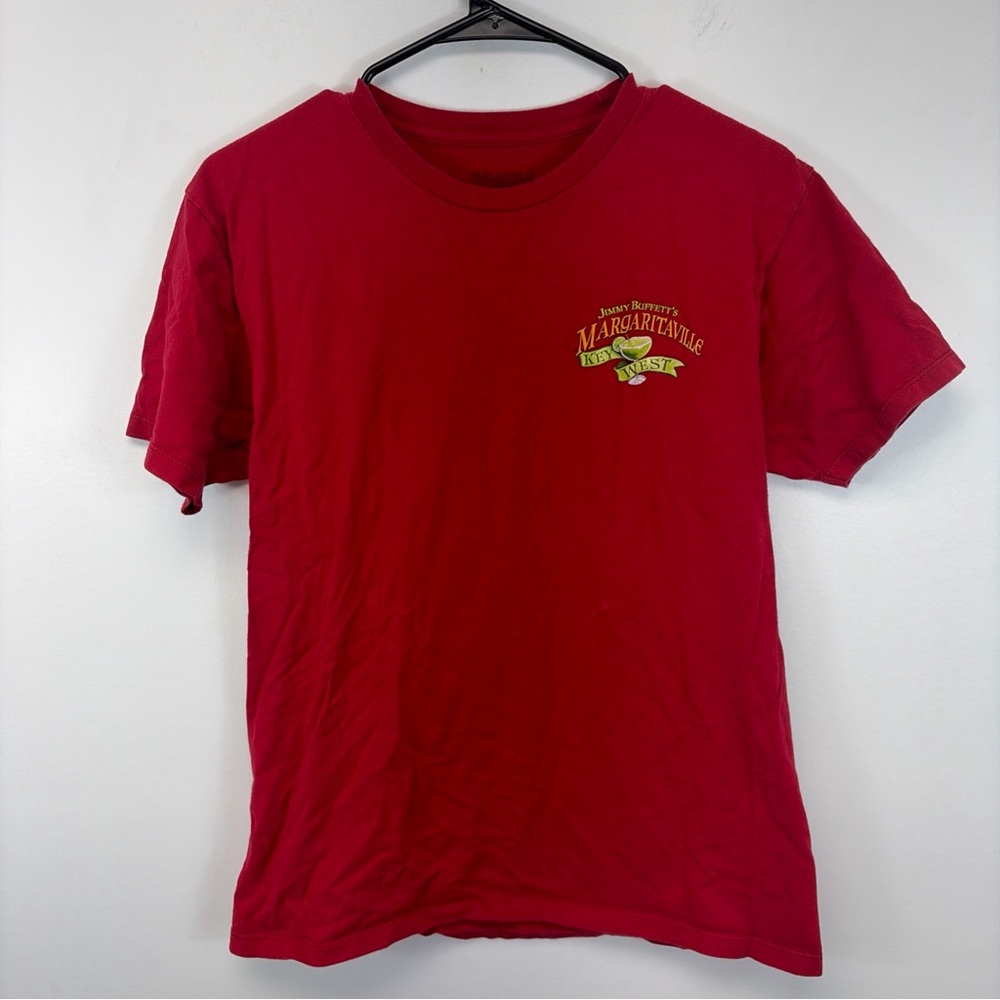 Jimmy Buffett Margaritaville  Tshirt Key West Florida Red Adult Sz M Party FL
